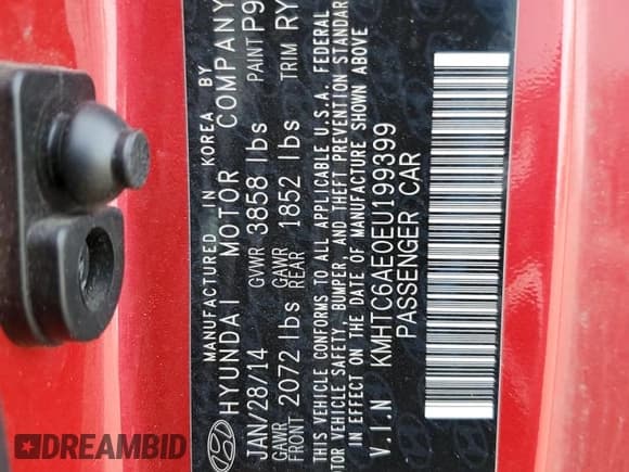 ✅ 2014 Hyundai Veloster Turbo • VIN: KMHTC6AE0EU199399 • Lot: 78369254. Wystawiony na Copart z przebiegiem 136 842 mil. Bezpłatny archiwum sprzedaży aukcyjnych z USA i szczegółowy raport historii pojazdu na DreamBid. Zdjęcie 13.