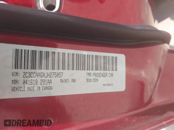 ✅ 2018 Chrysler 300 Touring L • VIN: 2C3CCAAGXJH275057 • Лот: 42945101. Опубликован ранее на IAAI с пробегом Не указан. Бесплатный доступ к архиву аукционных продаж из США и подробный отчёт об истории автомобиля на DreamBid. Изображение 9.