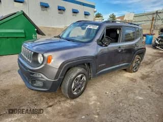 ✅ 2018 Jeep Renegade Upland • VIN: ZACCJBAB0JPG94643 • Lot: 94718625. Listed on Copart with 98,819 mi. Free auction sales archive from the USA and detailed vehicle history report at DreamBid. Image 1.