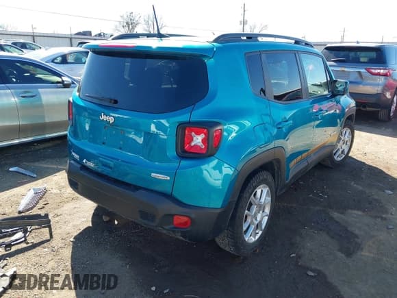 ✅ 2020 Jeep Renegade Altitude • VIN: ZACNJABB0LPL85188 • Lot: 41674402. Listed on IAAI with 86,022 mi. Free auction sales archive from the USA and detailed vehicle history report at DreamBid. Image 4.