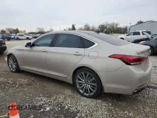 2015 Hyundai Genesis 5.0L z VIN KMHGN4JF5FU062856, wystawiony jako Copart lot #80425764 z przebiegiem 131 067 mil mil oraz Szkoda całkowita • Salvage title. Historia ofert i sprzedaży dostępna na DreamBid. Obrazek 2.
