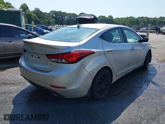 ✅ 2016 Hyundai Elantra Sport • VIN: KMHDH4AH2GU534993 • Lot: 42790438. Listed on IAAI with 160,833 mi. Free auction sales archive from the USA and detailed vehicle history report at DreamBid. Image 4.