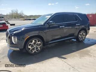 ✅ 2022 Hyundai Palisade Calligraphy • VIN: KM8R74HE8NU422006 • Лот: 53387755. Опубликован ранее на Copart с пробегом 46 558 миль. Бесплатный доступ к архиву аукционных продаж из США и подробный отчёт об истории автомобиля на DreamBid. Изображение 1.