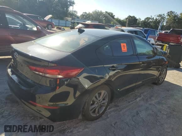 2018 Hyundai Elantra SEL with VIN 5NPD84LF9JH386455, listed as a Copart auction lot 80706925 with Not provided miles and Salvage title. Bid and sale history available at DreamBid. Image 3.