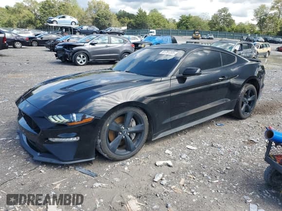 ✅ 2021 Ford Mustang GT • VIN: 1FA6P8CFXM5143914 • Lot: 81781205. Listed on Copart with 40,056 mi. Free auction sales archive from the USA and detailed vehicle history report at DreamBid. Image 1.
