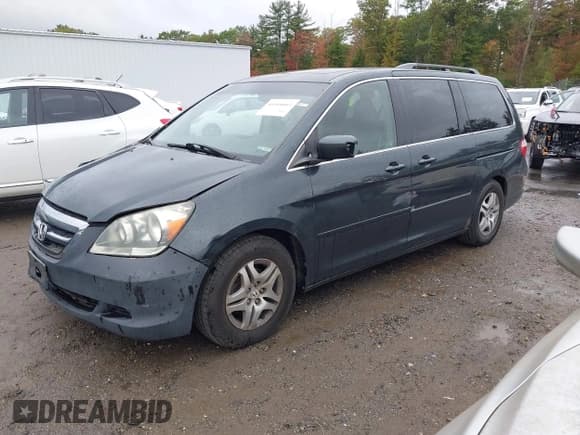 ✅ 2005 Honda Odyssey EX-L • VIN: 5FNRL38645B126041 • Lot: 43384669. Listed on IAAI with 187,171 mi. Free auction sales archive from the USA and detailed vehicle history report at DreamBid. Image 2.