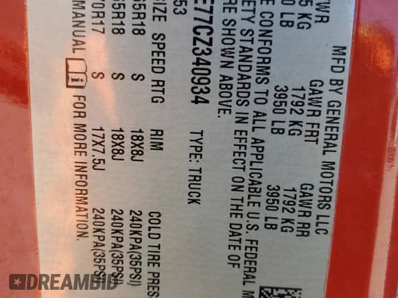 2012 Chevrolet Silverado 1500 LTZ с VIN 1GCRKTE77CZ340934, выставлен на аукционе Copart как лот 49157935 с пробегом 193 208 миль миль и На запчасти • Non repairable. История ставок и продаж доступна на DreamBid. Изображение 13.