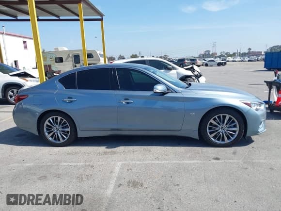 ✅ 2019 Infiniti Q50 Luxe • VIN: JN1EV7AP3KM514967 • Lot: 42337164. Listed on IAAI with 70,345 mi. Free auction sales archive from the USA and detailed vehicle history report at DreamBid. Image 14.