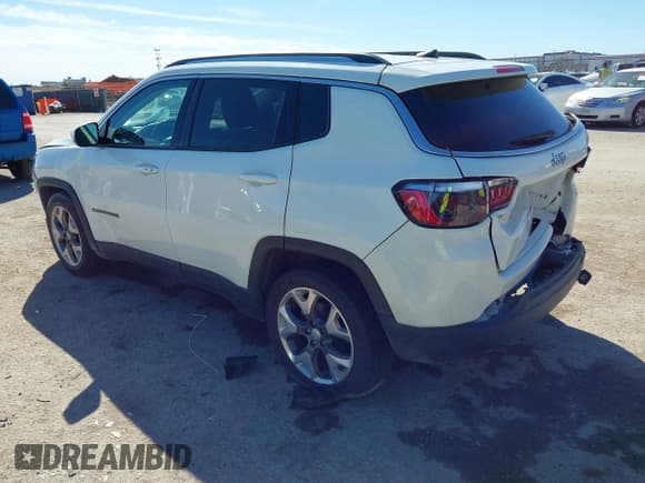 ✅ 2021 Jeep Compass Limited • VIN: 3C4NJCCBXMT573563 • Lot: 41687325. Listed on IAAI with 75,768 mi. Free auction sales archive from the USA and detailed vehicle history report at DreamBid. Image 3.
