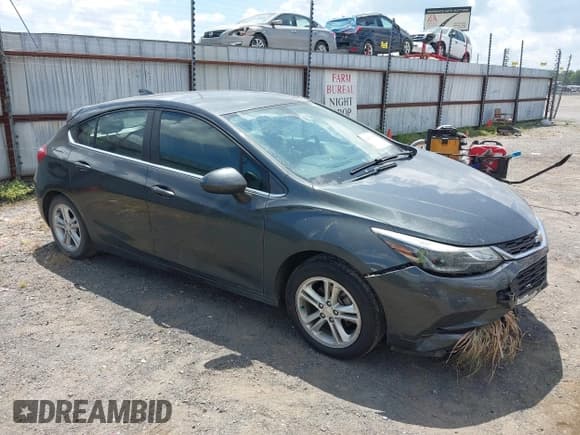 ✅ 2018 Chevrolet Cruze LT • VIN: 3G1BE6SM1JS654442 • Lot: 42827187. Listed on IAAI with 108,411 mi. Free auction sales archive from the USA and detailed vehicle history report at DreamBid. Image 1.