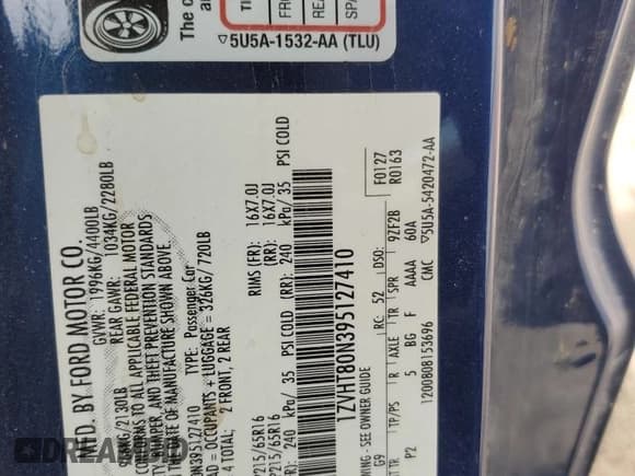 ✅ 2009 Ford Mustang • VIN: 1ZVHT80N395127410 • Lot: 53974835. Wystawiony na Copart z przebiegiem 146 356 mil. Bezpłatny archiwum sprzedaży aukcyjnych z USA i szczegółowy raport historii pojazdu na DreamBid. Zdjęcie 12.