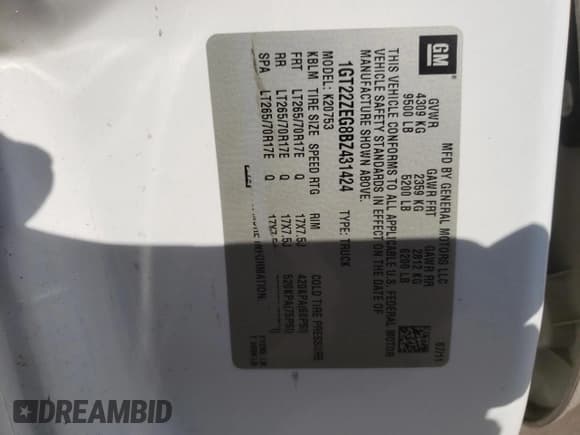 ✅ 2011 GMC Sierra 2500HD SLT • VIN: 1GT22ZEG8BZ431424 • Лот: 88885775. Опубликован ранее на Copart с пробегом 111 576 миль. Бесплатный доступ к архиву аукционных продаж из США и подробный отчёт об истории автомобиля на DreamBid. Изображение 12.