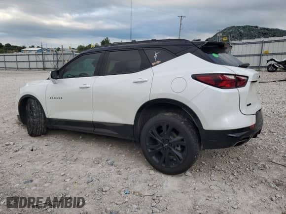 2022 Chevrolet Blazer RS with VIN 3GNKBERS5NS124390, listed as a Copart auction lot 65406414 with 60,543 mi miles and Salvage title. Bid and sale history available at DreamBid. Image 2.