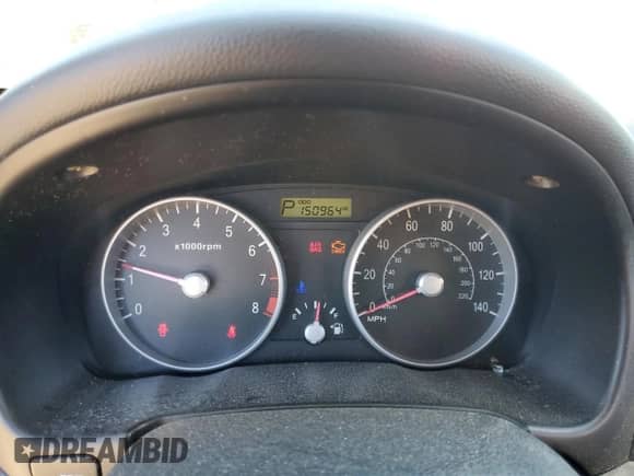 2007 Hyundai Accent GS with VIN KMHCM36C77U022368, listed as a Copart auction lot 82601945 with 150,964 mi miles and Salvage title. Bid and sale history available at DreamBid. Image 9.