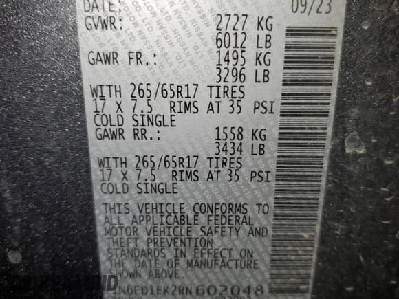 ✅ 2024 Nissan Frontier SV • VIN: 1N6ED1EK2RN602048 • Lot: 86291575. Wystawiony na Copart z przebiegiem 27 235 mil. Bezpłatny archiwum sprzedaży aukcyjnych z USA i szczegółowy raport historii pojazdu na DreamBid. Zdjęcie 12.
