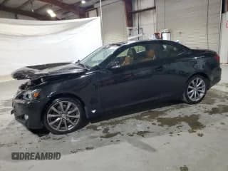 ✅ 2013 Lexus IS 350 C • VIN: JTHFE2C22D2509973 • Lot: 77476114. Listed on Copart with 118,596 mi. Free auction sales archive from the USA and detailed vehicle history report at DreamBid. Image 1.