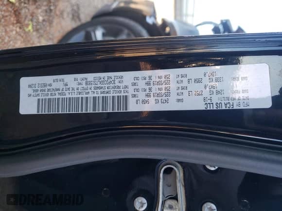 2018 Dodge Journey Crossroad with VIN 3C4PDCGGXJT515938, listed as a Copart auction lot 82551255 with 129,675 mi miles and Salvage title. Bid and sale history available at DreamBid. Image 13.