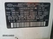 ✅ 2021 Hyundai Santa Fe SEL Premium • VIN: KM8S3DA10MU006549 • Lot: 91138345. Wystawiony na Copart z przebiegiem 87 772 mil. Bezpłatny archiwum sprzedaży aukcyjnych z USA i szczegółowy raport historii pojazdu na DreamBid. Zdjęcie 13.