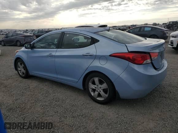 2013 Hyundai Elantra GLS with VIN KMHDH4AE0DU808497, listed as a Copart auction lot 86189185 with 128,874 mi miles and Clean title. Bid and sale history available at DreamBid. Image 2.