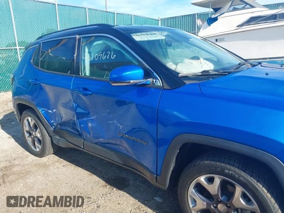 ✅ 2020 Jeep Compass Limited • VIN: 3C4NJDCB2LT200263 • Lot: 43109626. Listed on IAAI with 66,657 mi. Free auction sales archive from the USA and detailed vehicle history report at DreamBid. Image 6.