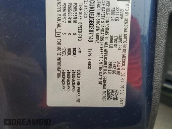 ✅ 2011 Chevrolet Silverado 1500 1HY • VIN: 3GCUKUEJ5BG307148 • Lot: 74813224. Listed on Copart with Not provided. Free auction sales archive from the USA and detailed vehicle history report at DreamBid. Image 13.