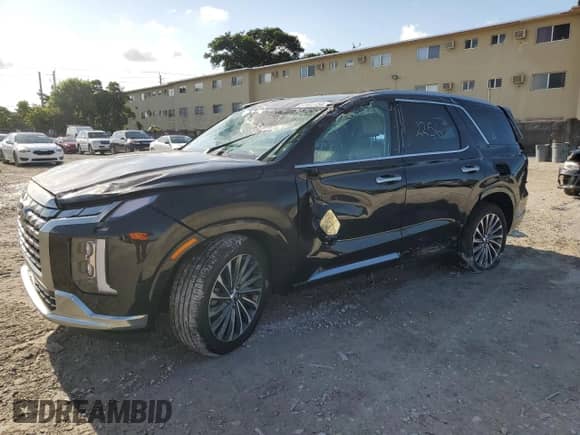 2024 Hyundai Palisade Calligraphy z VIN KM8R74GE5RU723579, wystawiony jako Copart lot #67461754 z przebiegiem 2 256 mil mil oraz Nie do naprawy • Non repairable. Historia ofert i sprzedaży dostępna na DreamBid. Obrazek 1.