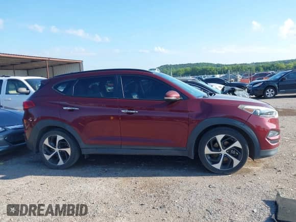 2016 Hyundai Tucson Eco with VIN KM8J33A27GU059512, listed as a IAAI auction lot 42733666 with 125,465 mi miles and . Bid and sale history available at DreamBid. Image 13.