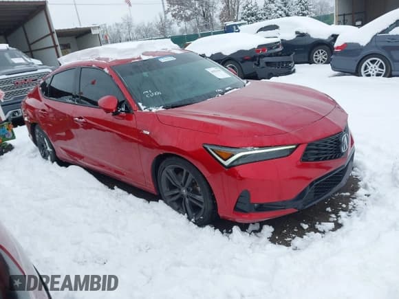 ✅ 2023 Acura Integra Technology • VIN: 19UDE4H67PA018276 • Lot: 43823189. Listed on IAAI with 34,688 mi. Free auction sales archive from the USA and detailed vehicle history report at DreamBid. Image 1.