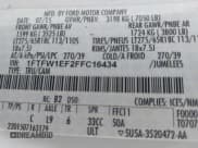 ✅ 2015 Ford F-150 XLT • VIN: 1FTFW1EF2FFC16434 • Lot: 42075794. Listed on IAAI with 204,268 mi. Free auction sales archive from the USA and detailed vehicle history report at DreamBid. Image 9.