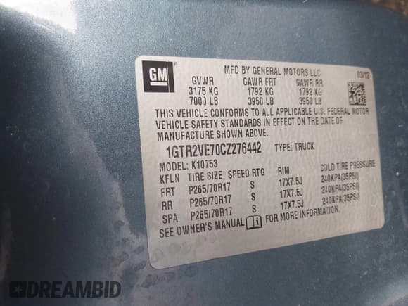 ✅ 2012 GMC Sierra 1500 SLE • VIN: 1GTR2VE70CZ276442 • Lot: 42689620. Wystawiony na IAAI z przebiegiem 104 506 mil. Bezpłatny archiwum sprzedaży aukcyjnych z USA i szczegółowy raport historii pojazdu na DreamBid. Zdjęcie 9.