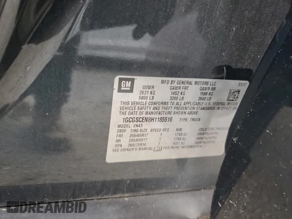 ✅ 2017 Chevrolet Colorado 2WD LT • VIN: 1GCGSCEN8H1185516 • Лот: 74266434. Опубликован ранее на Copart с пробегом 147 885 миль. Бесплатный доступ к архиву аукционных продаж из США и подробный отчёт об истории автомобиля на DreamBid. Изображение 12.