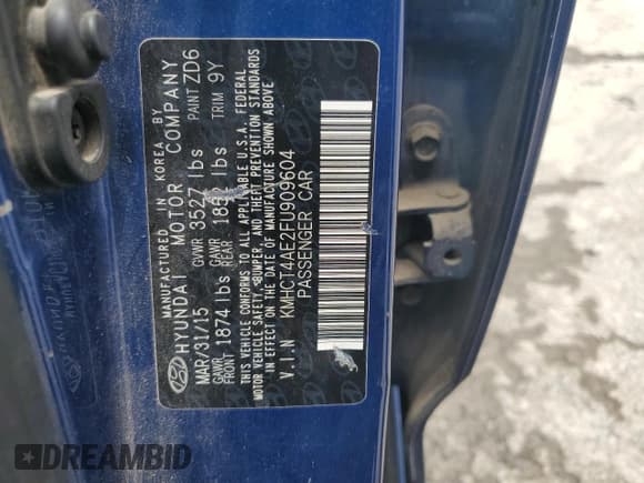 ✅ 2015 Hyundai Accent GLS • VIN: KMHCT4AE2FU909604 • Лот: 63720394. Опубликован ранее на Copart с пробегом 146 776 миль. Бесплатный доступ к архиву аукционных продаж из США и подробный отчёт об истории автомобиля на DreamBid. Изображение 12.