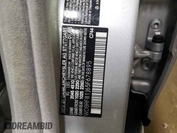 ✅ 2005 Mercedes-Benz C 240 • VIN: WDBRF81J65F678895 • Lot: 48112075. Wystawiony na Copart z przebiegiem 71 060 mil. Bezpłatny archiwum sprzedaży aukcyjnych z USA i szczegółowy raport historii pojazdu na DreamBid. Zdjęcie 12.