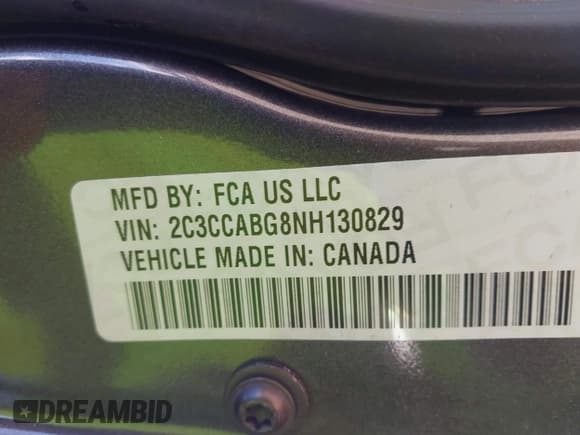 ✅ 2022 Chrysler 300 S • VIN: 2C3CCABG8NH130829 • Lot: 43579051. Listed on IAAI with 59,486 mi. Free auction sales archive from the USA and detailed vehicle history report at DreamBid. Image 9.