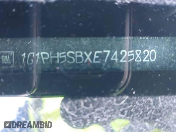 2014 Chevrolet Cruze ECO with VIN 1G1PH5SBXE7425820, listed as a IAAI auction lot 43538934 with 145,646 mi miles and . Bid and sale history available at DreamBid. Image 9.