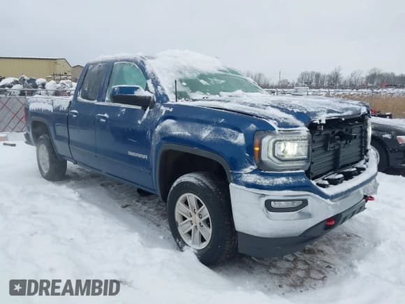 ✅ 2019 GMC Sierra 1500 SLE • VIN: 2GTV2MEC5K1100841 • Лот: 41558266. Опубликован ранее на IAAI с пробегом 66 988 миль. Бесплатный доступ к архиву аукционных продаж из США и подробный отчёт об истории автомобиля на DreamBid. Изображение 1.