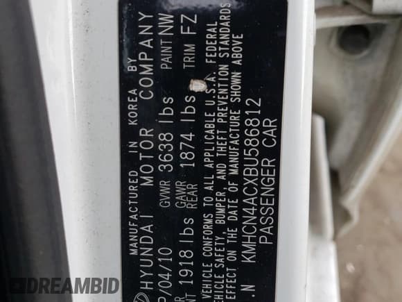 ✅ 2011 Hyundai Accent GLS • VIN: KMHCN4ACXBU586812 • Лот: 86404264. Опубликован ранее на Copart с пробегом 164 497 миль. Бесплатный доступ к архиву аукционных продаж из США и подробный отчёт об истории автомобиля на DreamBid. Изображение 12.