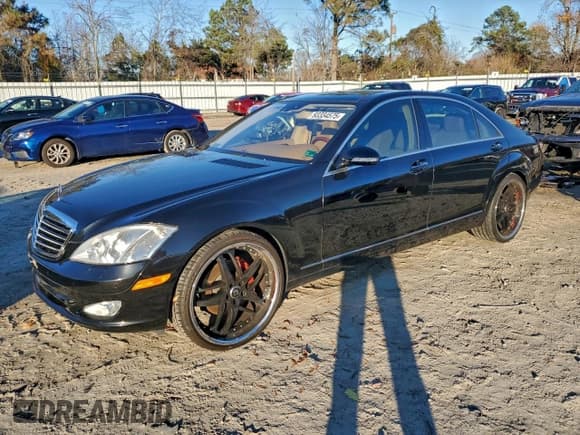 ✅ 2007 Mercedes-Benz S 550 • VIN: WDDNG71X37A097419 • Lot: 93334575. Listed on Copart with 107,087 mi. Free auction sales archive from the USA and detailed vehicle history report at DreamBid. Image 1.