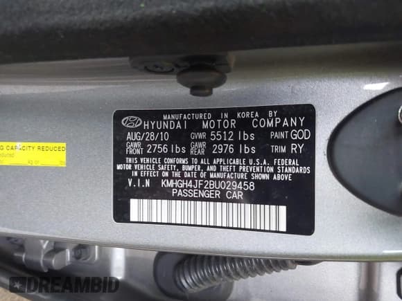 ✅ 2011 Hyundai Equus Ultimate • VIN: KMHGH4JF2BU029458 • Lot: 42507372. Wystawiony na IAAI z przebiegiem 162 587 mil. Bezpłatny archiwum sprzedaży aukcyjnych z USA i szczegółowy raport historii pojazdu na DreamBid. Zdjęcie 9.