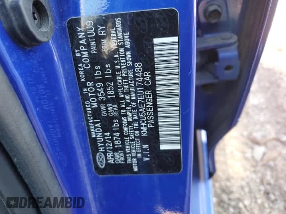 ✅ 2014 Hyundai Accent SE • VIN: KMHCU5AE7EU174488 • Лот: 85513454. Опубликован ранее на Copart с пробегом 142 550 миль. Бесплатный доступ к архиву аукционных продаж из США и подробный отчёт об истории автомобиля на DreamBid. Изображение 13.