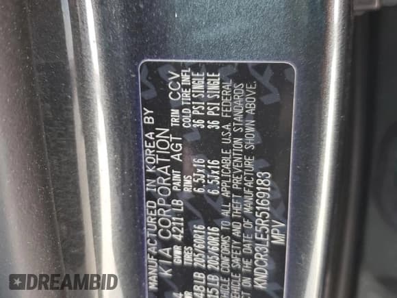 ✅ 2024 Kia Niro EX • VIN: KNDCR3LE5R5169183 • Lot: 81197145. Listed on Copart with 21,104 mi. Free auction sales archive from the USA and detailed vehicle history report at DreamBid. Image 13.