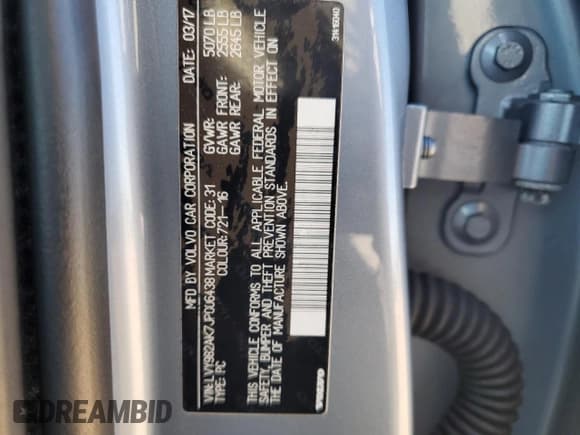 ✅ 2018 Volvo S90 Momentum • VIN: LVY982AK7JP006438 • Lot: 71563145. Listed on Copart with 90,596 mi. Free auction sales archive from the USA and detailed vehicle history report at DreamBid. Image 12.