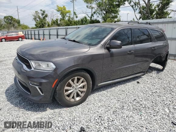 ✅ 2021 Dodge Durango SXT Plus • VIN: 1C4RDHAG1MC825328 • Lot: 53019575. Listed on Copart with 157,098 mi. Free auction sales archive from the USA and detailed vehicle history report at DreamBid. Image 1.
