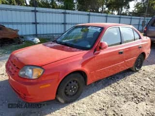 2005 Hyundai Accent GLS with VIN KMHCG45C35U608223, listed as a Copart auction lot 70807655 with 92,809 mi miles and Salvage title. Bid and sale history available at DreamBid. Image 1.