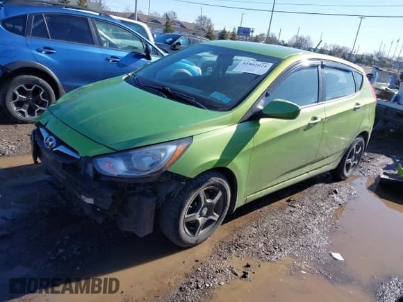 ✅ 2013 Hyundai Accent GS • VIN: KMHCT5AE9DU072191 • Lot: 41802024. Listed on IAAI with 52,491 mi. Free auction sales archive from the USA and detailed vehicle history report at DreamBid. Image 2.