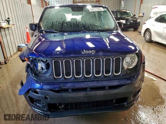 ✅ 2017 Jeep Renegade Sport • VIN: ZACCJBAB1HPG26944 • Lot: 94777005. Wystawiony na Copart z przebiegiem 51 220 mil. Bezpłatny archiwum sprzedaży aukcyjnych z USA i szczegółowy raport historii pojazdu na DreamBid. Zdjęcie 5.