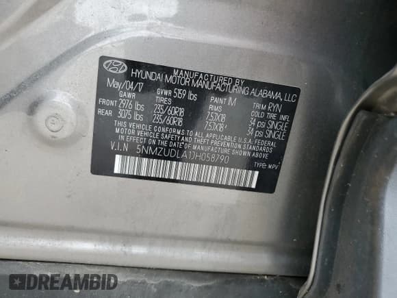 ✅ 2018 Hyundai Santa Fe 2.0T • VIN: 5NMZUDLA1JH058790 • Лот: 73980193. Опубликован ранее на Copart с пробегом 139 337 миль. Бесплатный доступ к архиву аукционных продаж из США и подробный отчёт об истории автомобиля на DreamBid. Изображение 13.