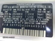 ✅ 2019 Kia Sorento EX Sport • VIN: 5XYPHDA50KG499145 • Lot: 42754587. Wystawiony na IAAI z przebiegiem 122 186 mil. Bezpłatny archiwum sprzedaży aukcyjnych z USA i szczegółowy raport historii pojazdu na DreamBid. Zdjęcie 9.