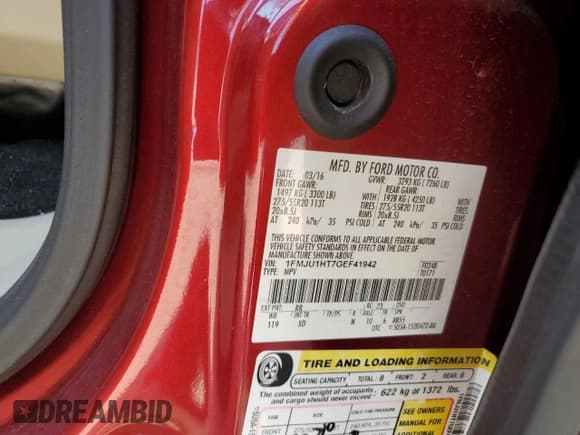 ✅ 2016 Ford Expedition XLT • VIN: 1FMJU1HT7GEF41942 • Lot: 80394685. Wystawiony na Copart z przebiegiem 156 150 mil. Bezpłatny archiwum sprzedaży aukcyjnych z USA i szczegółowy raport historii pojazdu na DreamBid. Zdjęcie 14.