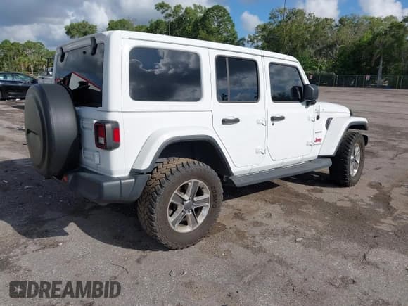 ✅ 2021 Jeep Wrangler Unlimited Sahara • VIN: 1C4HJXEN9MW506930 • Lot: 42571985. Listed on IAAI with 39,031 mi. Free auction sales archive from the USA and detailed vehicle history report at DreamBid. Image 4.